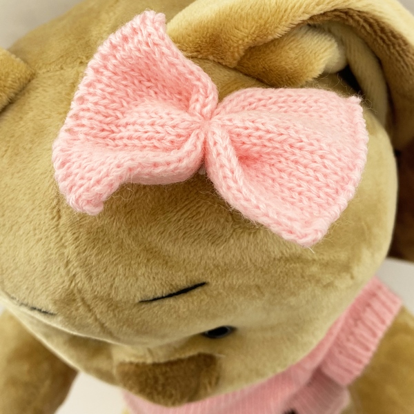 عروسک خرگوش بلوز بافت 35 سانت